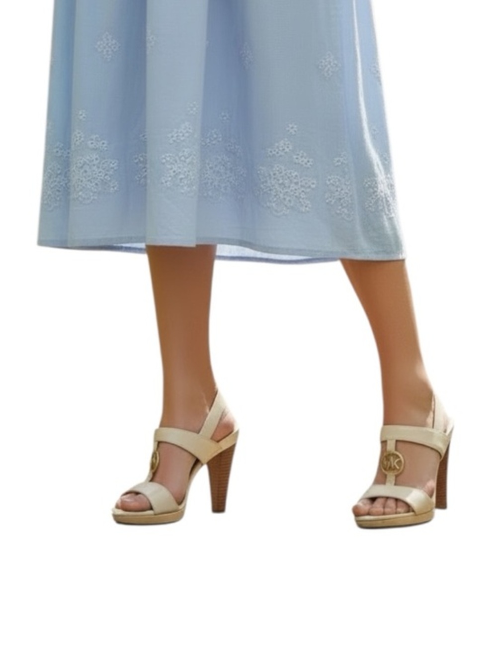 Michael Kors Platform Cream Shoes Size 7.5